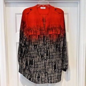 Calvin Klein V-Neck Blouse